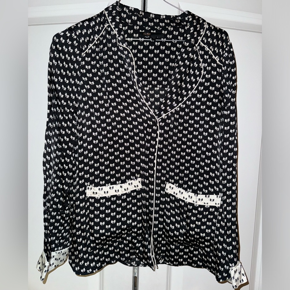 Maje silk shirt -  brand new - size US S / Eur 1